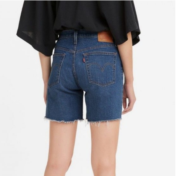 Levi's Pants - Levi's 90s Mid Thigh Jean Shorts Cutoff Frayed Hem Women's Size 28